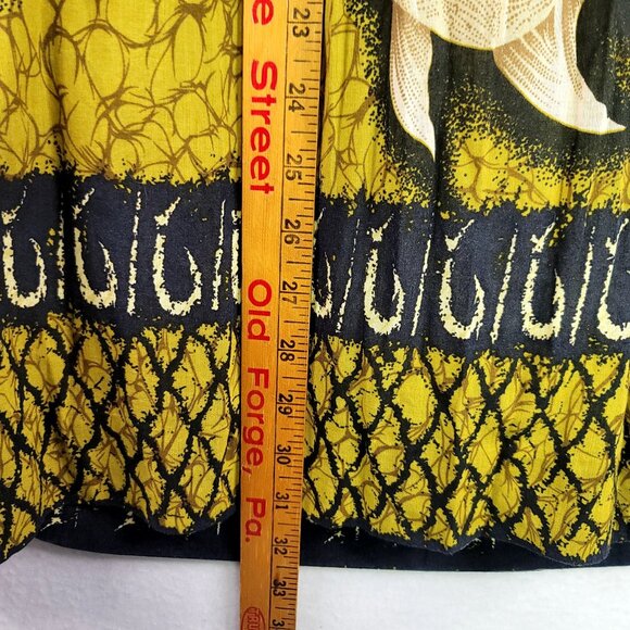 Anthropologie Vanessa Virginia Yellow Strapless Dress Fish Size 8 Lined *callout - Picture 11 of 11